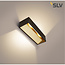 LED wandlamp LOGS in L 17W zwart/goud DIM