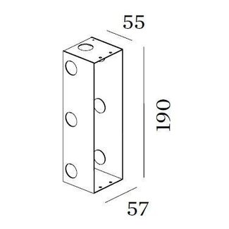 Wever & Ducré ORIS 0.7 Built-in concrete housing