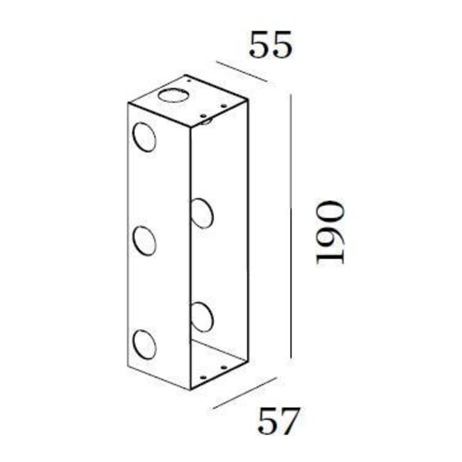 ORIS 0.7 Inbouwhuis beton