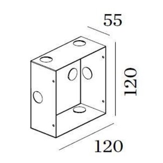 Wever & Ducré ORIS 1.3 Built-in concrete housing