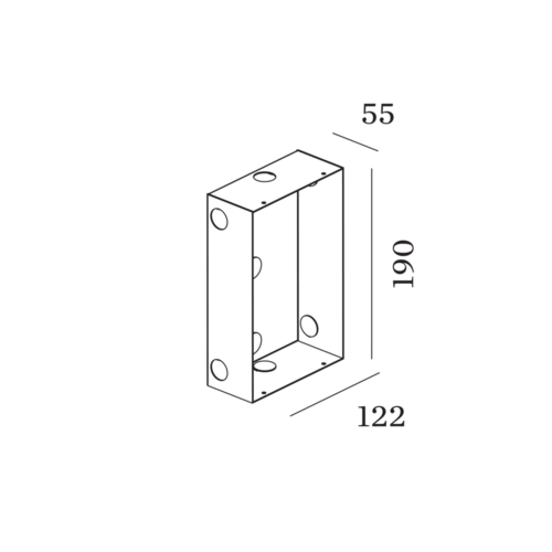 Wever & Ducré ORIS 2.0 Built-in housing concrete Wever & Ducré ORIS 2.0 Built-in housing concrete