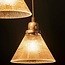 Hanging lamp 5L stepped clear glass ribbed