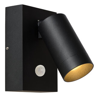 Lucide TAYLOR - Wall spotlight Outdoor - 1xGU10 - IP44 - Black - 09831/01/30