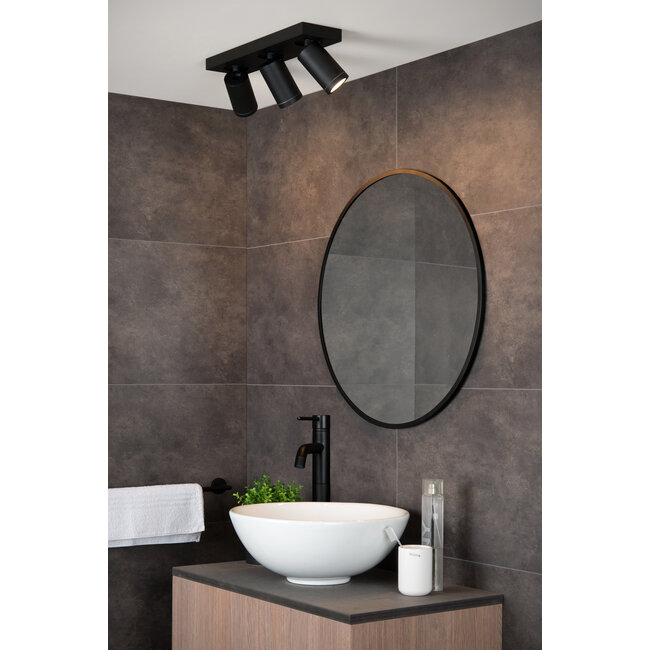 TAYLOR - Ceiling spotlight Bathroom - LED Dim to warm - GU10 - 3x5W 2200K/3000K - IP44 - 09930/15/30