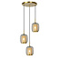 AGATHA - Hanging lamp - Ø 35 cm - 3xE27 - Matt Gold / Brass - 03433/03/02