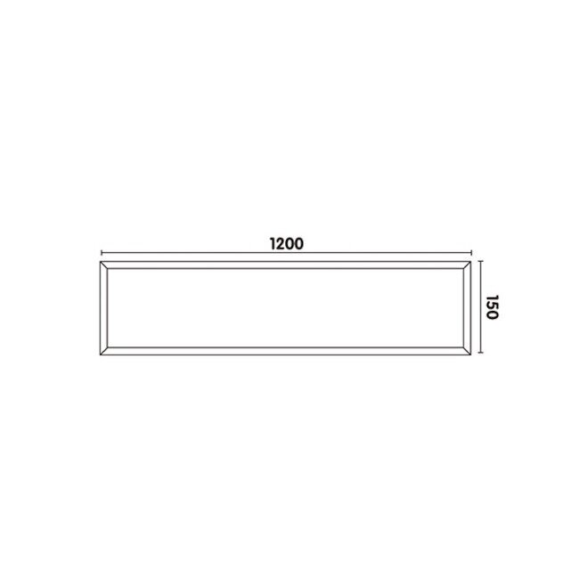 MOON 1200 Opbouw LED paneel 120x15 incl. 24W LED lichtbron