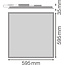 Panneau LED haute performance LEDVANCE 600 x 600 mm 36 W 4320 lm