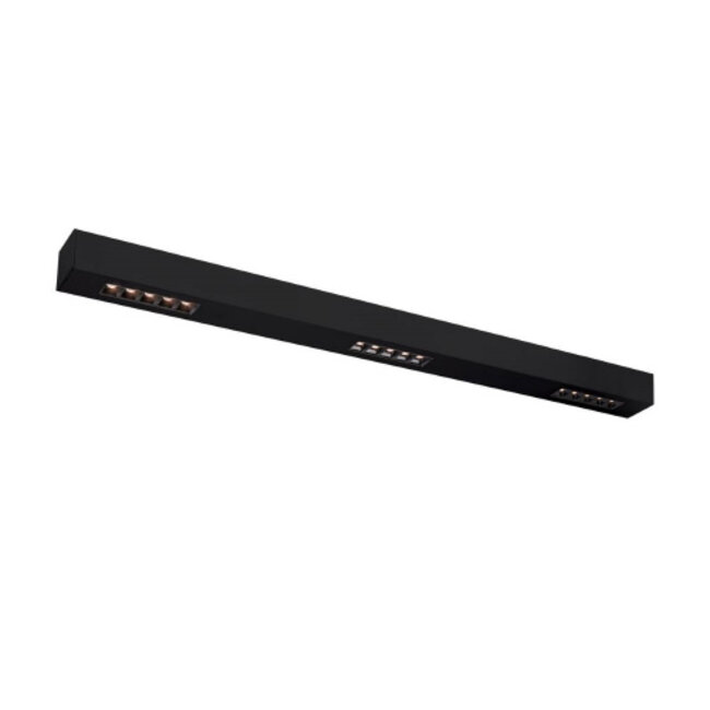 Q-Line CL, 1 m Black LED surface-mounted profile