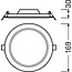 Ledvance Downlight LED Slim DN155 Rond 12W 3000K blanc