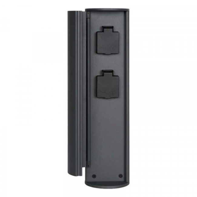 POWERPOINT - Outdoor socket column - Ø 10 cm - IP44 - Anthracite - 27849/02/29