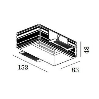 Wever & Ducré Kit de plâtre Strange / Sneak 2.0 Alu Trimless Aluminium