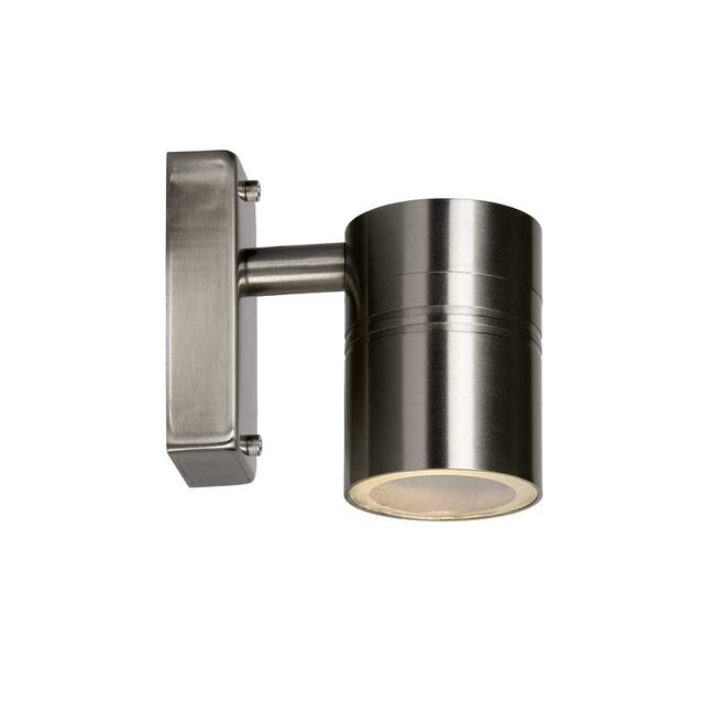 ARNE-LED - Wandspot Buiten - Ø 6,3 cm - LED - GU10 - 1x5W 2700K - IP44 - Mat chroom - 14867/05/12