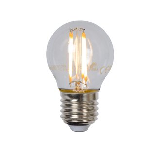 Lucide LED BULB - Filament lamp - Ø 4,5 cm - LED Dimb. - E27 - 1x4W 2700K - Transparant