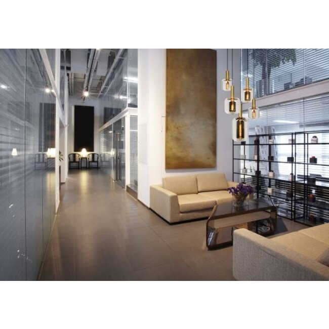 JOANET - Hanging lamp - Ø 66 cm - 5xE27 - Fumé - 45494/15/65