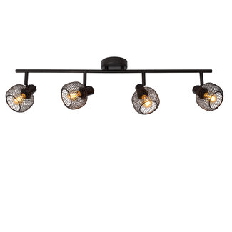 Lucide MAREN - Ceiling spotlight - 4xE14 - Black - 77978/04/30