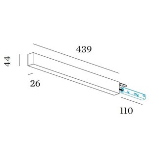 Wever & Ducré Boîtier de connexion Strex Rail + alimentation 150W 48Vdc