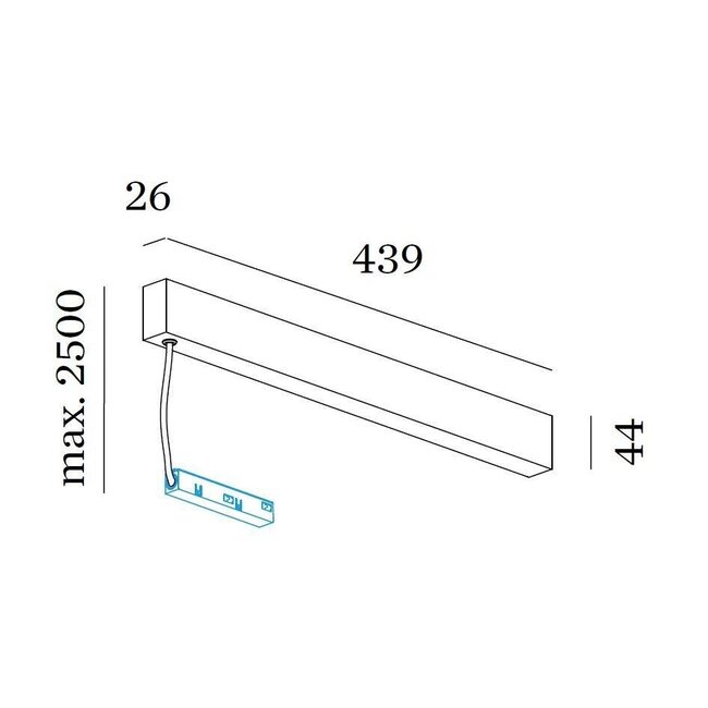 Strex Rozet + LED voeding 100W 48Vdc, DALI dim