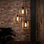Liolights Hanging lamp 3x wooden frame stepped