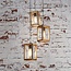 Liolights Hanging lamp 3x wooden frame stepped