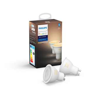 Philips Hue Lampen Bluetooth GU10 DUOPACK Warm tot Koelwit Licht