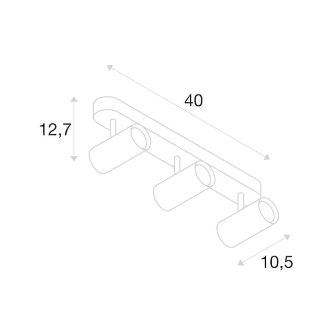 NOBLO III LED Wall/ceiling spotlight DIM