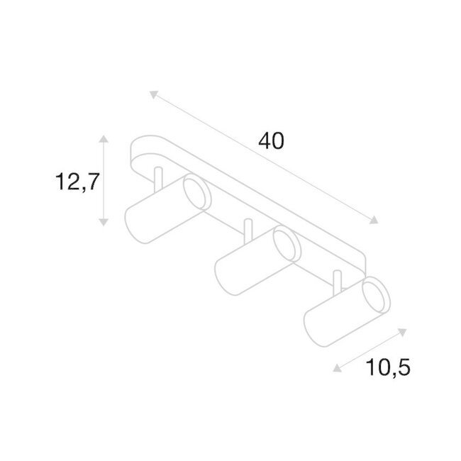 Spot LED mural/plafonnier NOBLO III DIM
