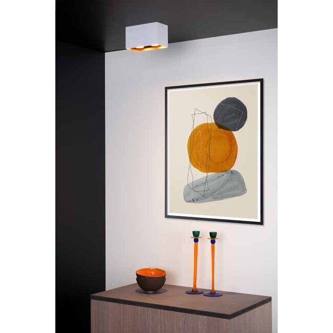 BIDO - Plafondspot - 2xGU10 - Wit - 22966/02/31