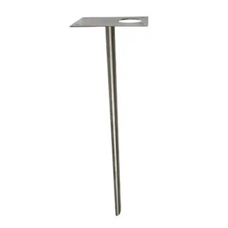 Ground pin base for garden post 120x80mm