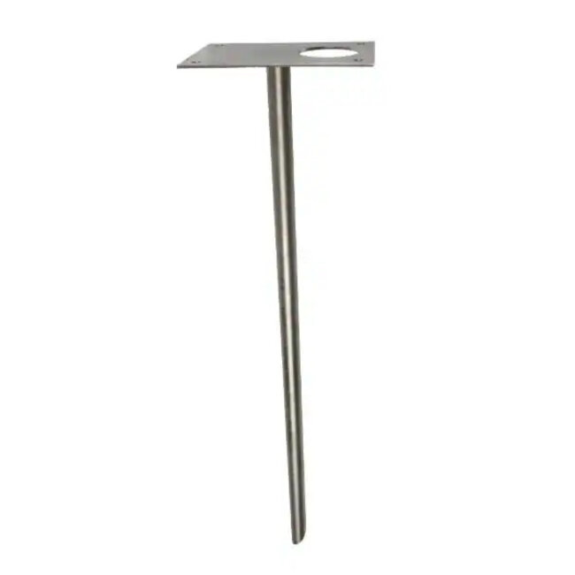 Ground pin base for garden post 120x80mm