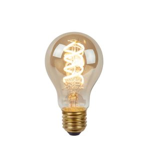 Lucide STEP DIM BULB - Lampe à incandescence - Ø 6 cm - LED Dim. - E27 - 1x5W 2200K - 3 StepDim - Fumé - 49065/05/65