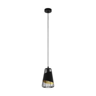 EGLO Suspension Austell Noir / Or 49447