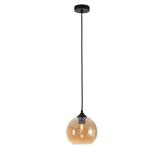 LioLights Hanglamp MARINO amber glas 20cm