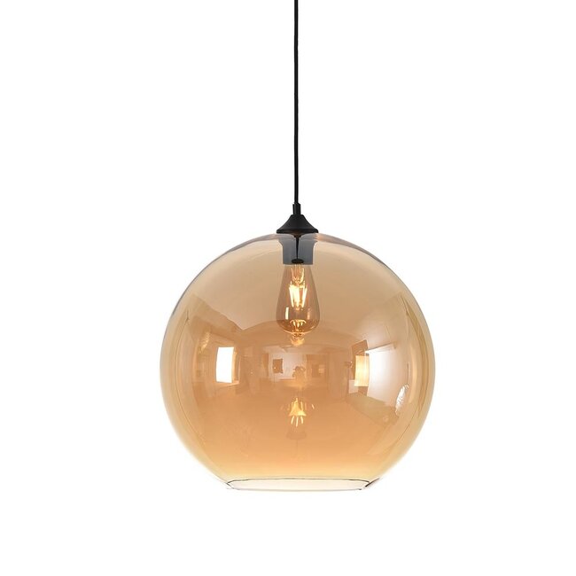 Lampe à suspension MARINO verre fumé 40cm