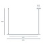 LED hanging lamp Coln black