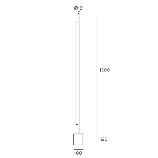 Aromas LED Standing Lamp Coln black