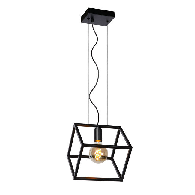 FABIAN - Lampe à suspension - 1xE27 - Noir - 00425/01/30