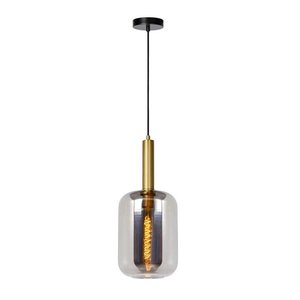 Lucide JOANET - Lampe à suspension - Ø 22 cm - 1xE27 - Fumé - 45494/01/65