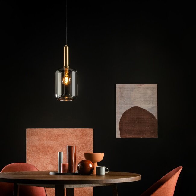JOANET - Hanglamp - Ø 22 cm - 1xE27 - Fumé - 45494/01/65