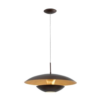 EGLO NUVANO Hanging lamp E27 brown / gold 95755