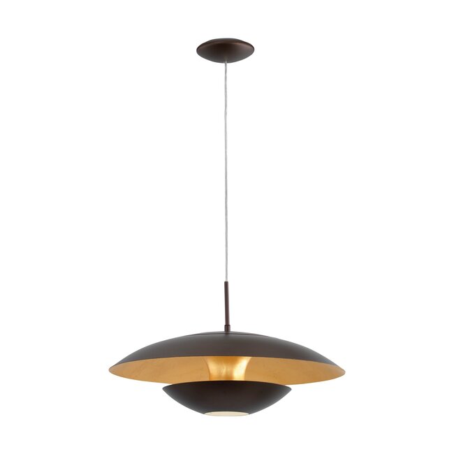 NUVANO Hanging lamp E27 brown / gold 95755