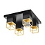 EGLO MONTEBALDO LED Ceiling Lamp GU10 black/gold 97731