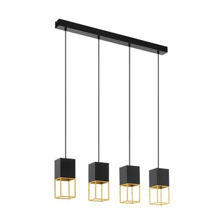 EGLO Suspension LED MONTEBALDO GU10 noir/or 97734