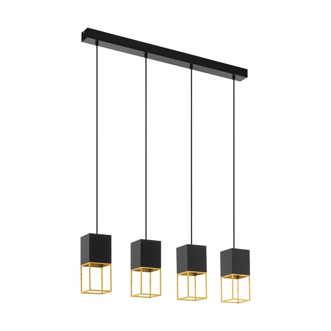 MONTEBALDO LED Hanglamp GU10 zwart/goud 97734