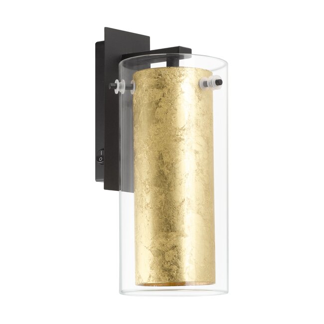 PINTO GOLD Wall lamp E27 black/gold 97839