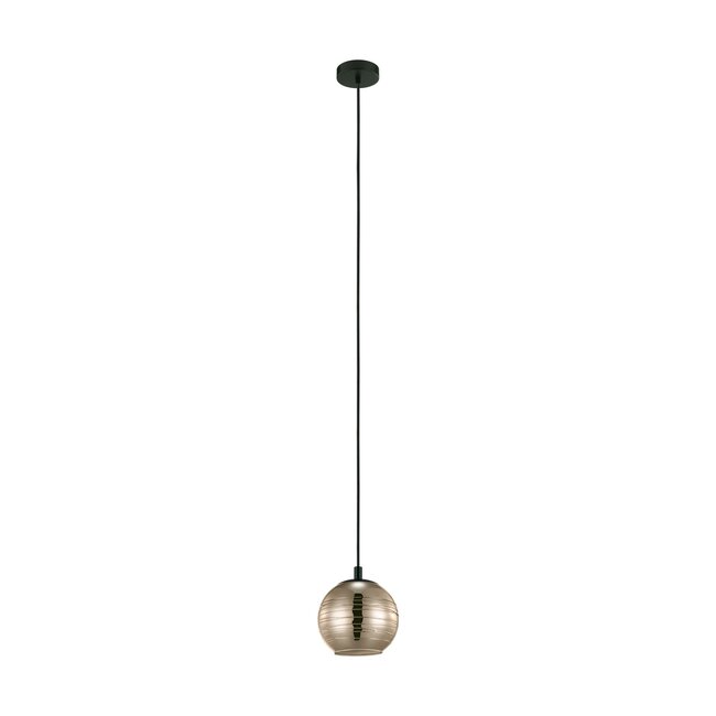 LEMORIETA Pendant lamp E27 black/gold 39684