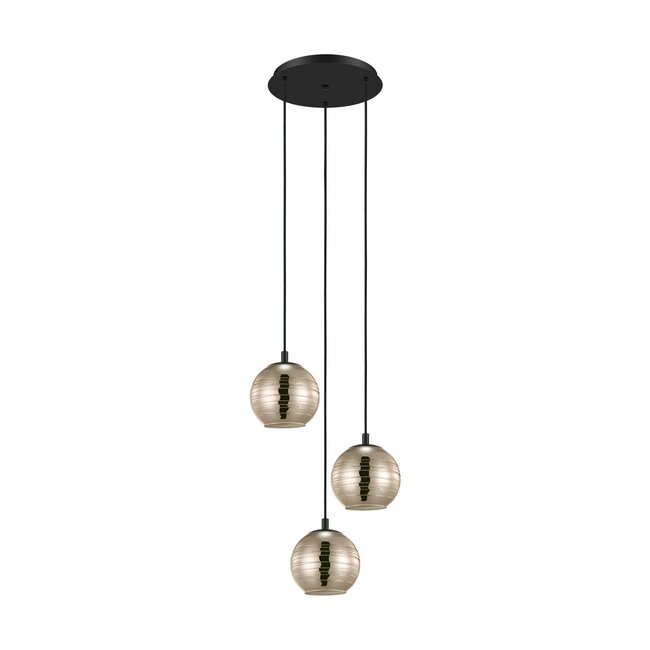 LEMORIETA Pendant lamp E27 black/gold 39685