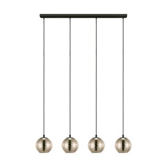 EGLO LEMORIETA Hanging lamp E27 black/gold 39686