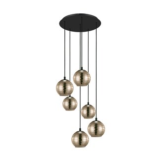EGLO Suspension LEMORIETA E27 noir/or 39687