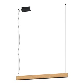 EGLO TERMINI 1 Hanglamp LED zwart/hout 39718