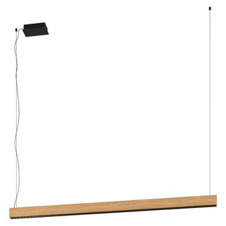 EGLO TERMINI 1 Hanging lamp LED black/wood 39719